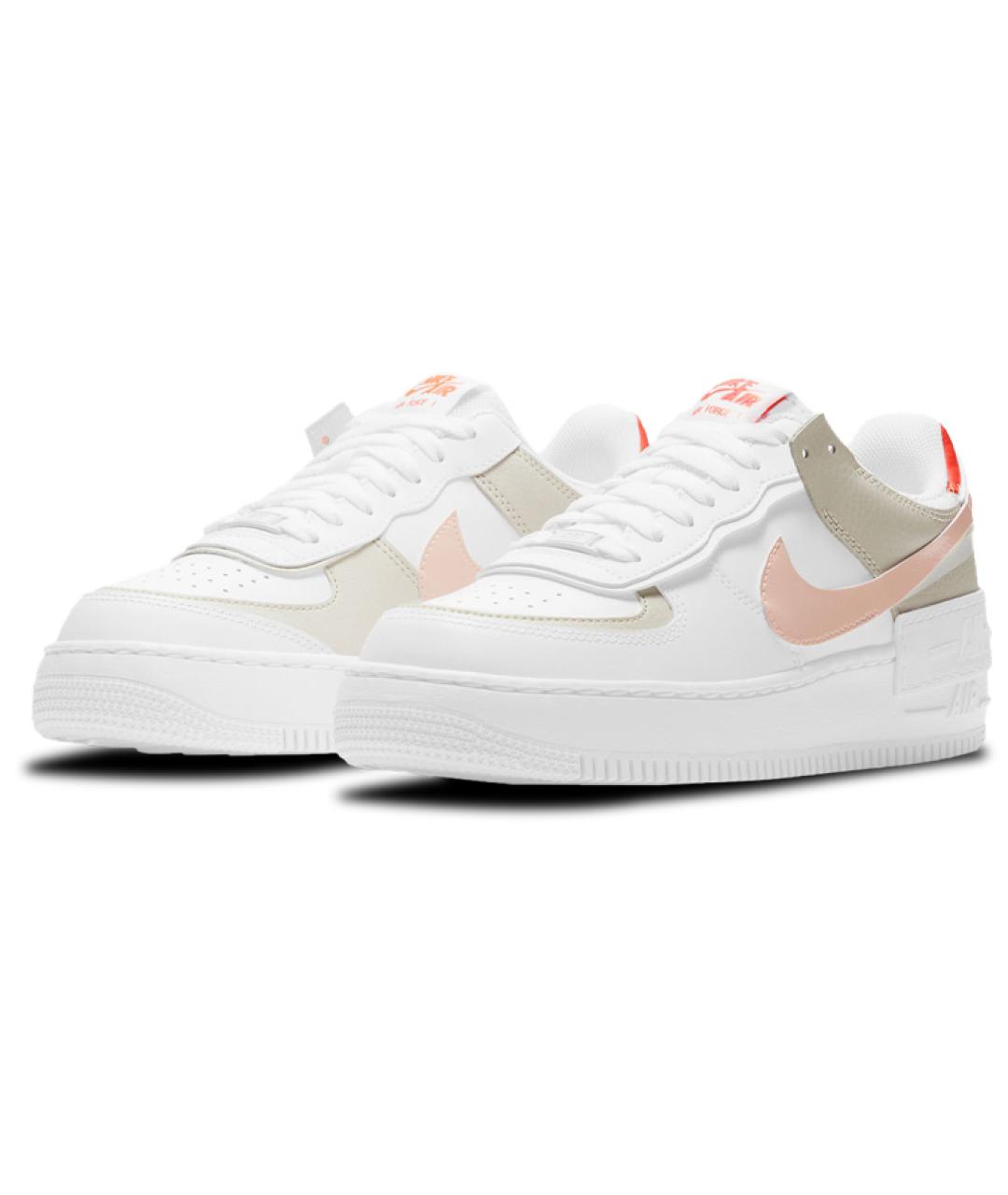 NIKE Белые кожаные кроссовки, фото 4