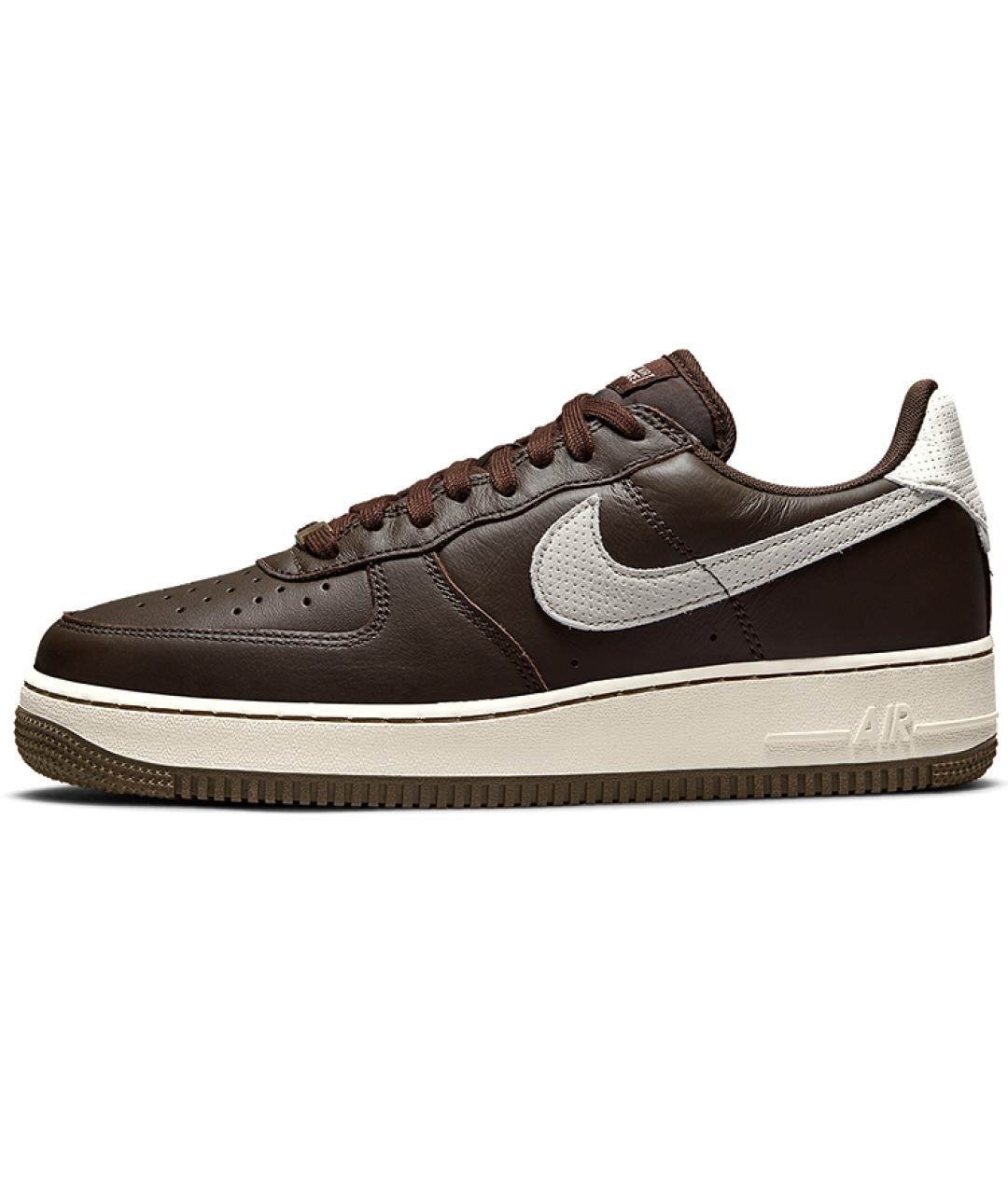NIKE Коричневые кожаные кроссовки, фото 2