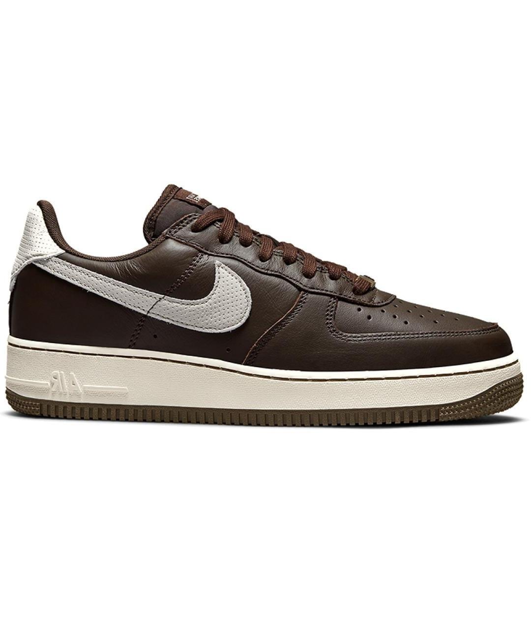 NIKE Коричневые кожаные кроссовки, фото 1