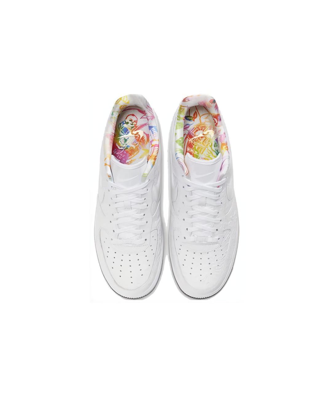 NIKE Белые кожаные кроссовки, фото 5