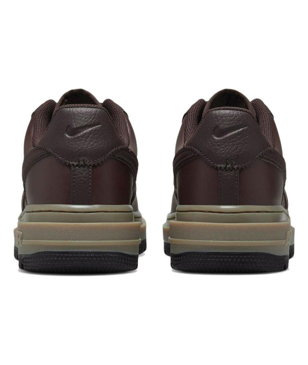 NIKE Коричневые кожаные низкие кроссовки / кеды, фото 6