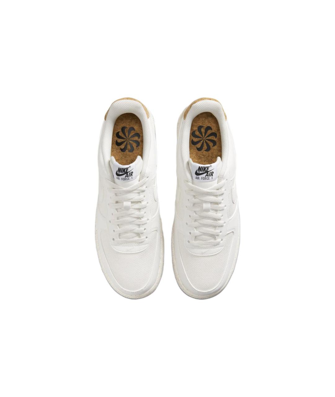 NIKE Белые кожаные низкие кроссовки / кеды, фото 5
