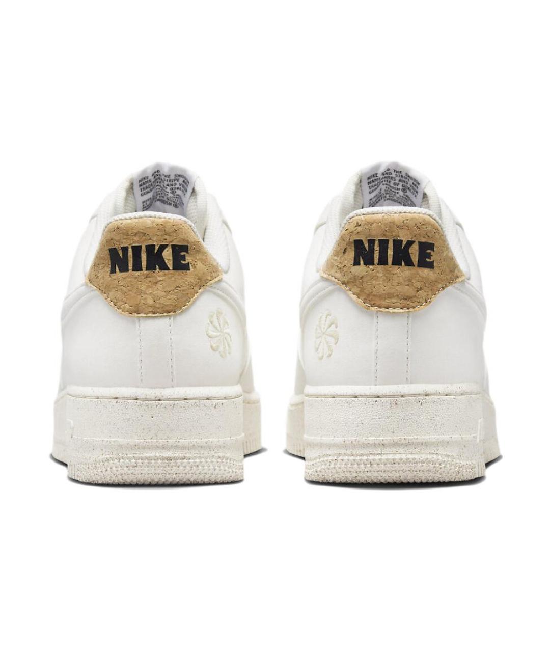 NIKE Белые кожаные низкие кроссовки / кеды, фото 6