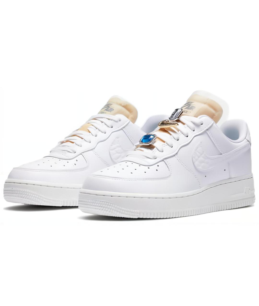 NIKE Белые кожаные кроссовки, фото 4