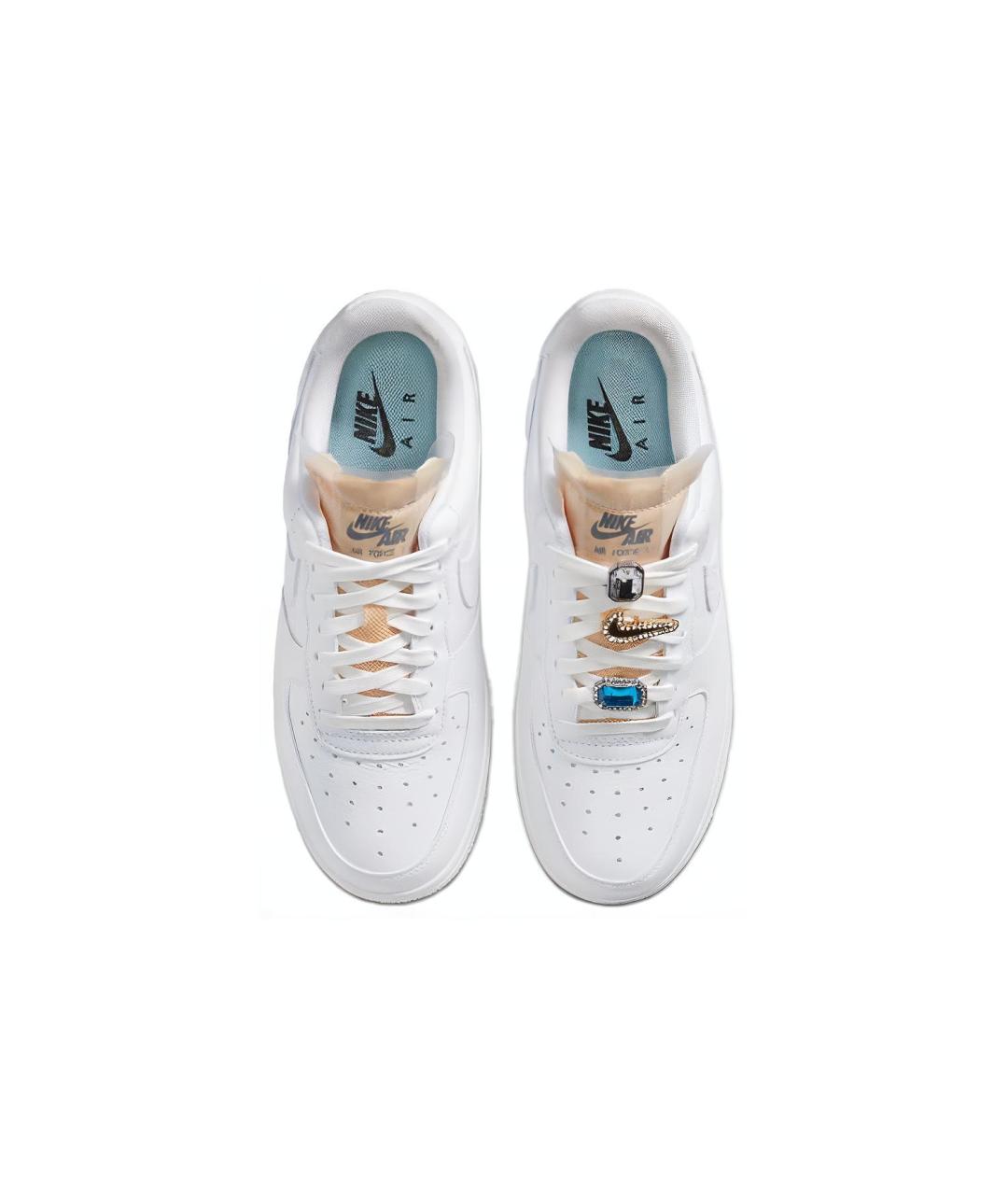 NIKE Белые кожаные кроссовки, фото 5