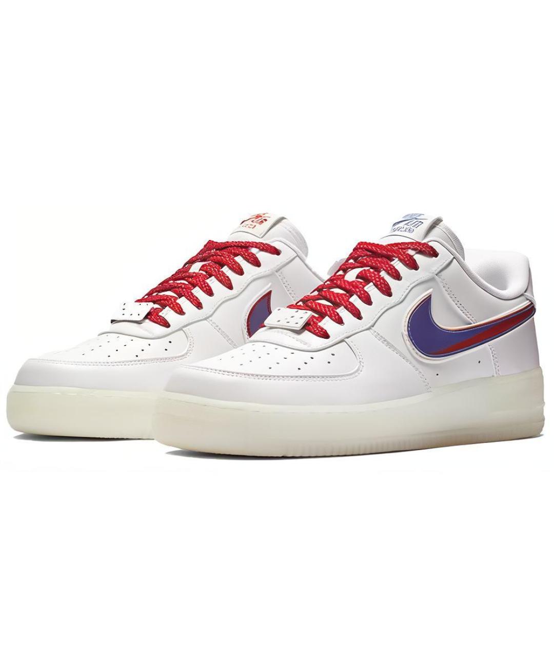 NIKE Белые кожаные кроссовки, фото 4