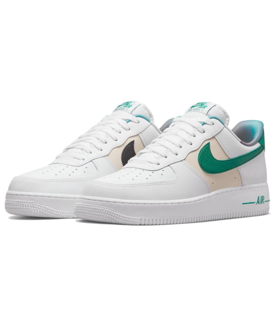 NIKE Белые кожаные низкие кроссовки / кеды, фото 4