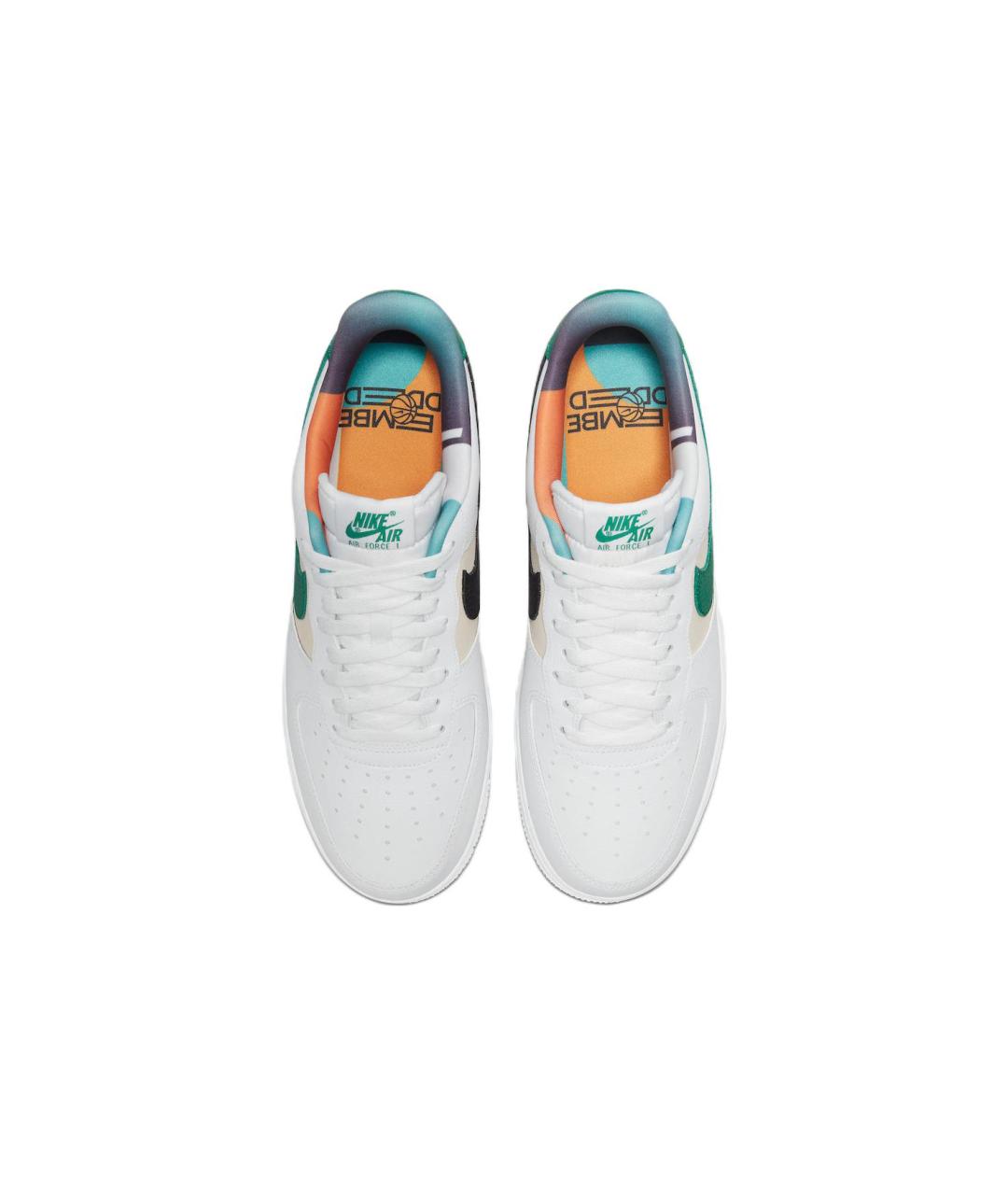 NIKE Белые кожаные низкие кроссовки / кеды, фото 5