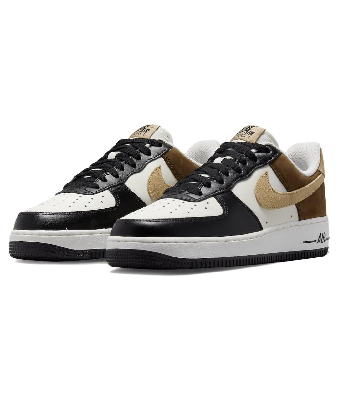 NIKE Черные кожаные кроссовки, фото 4