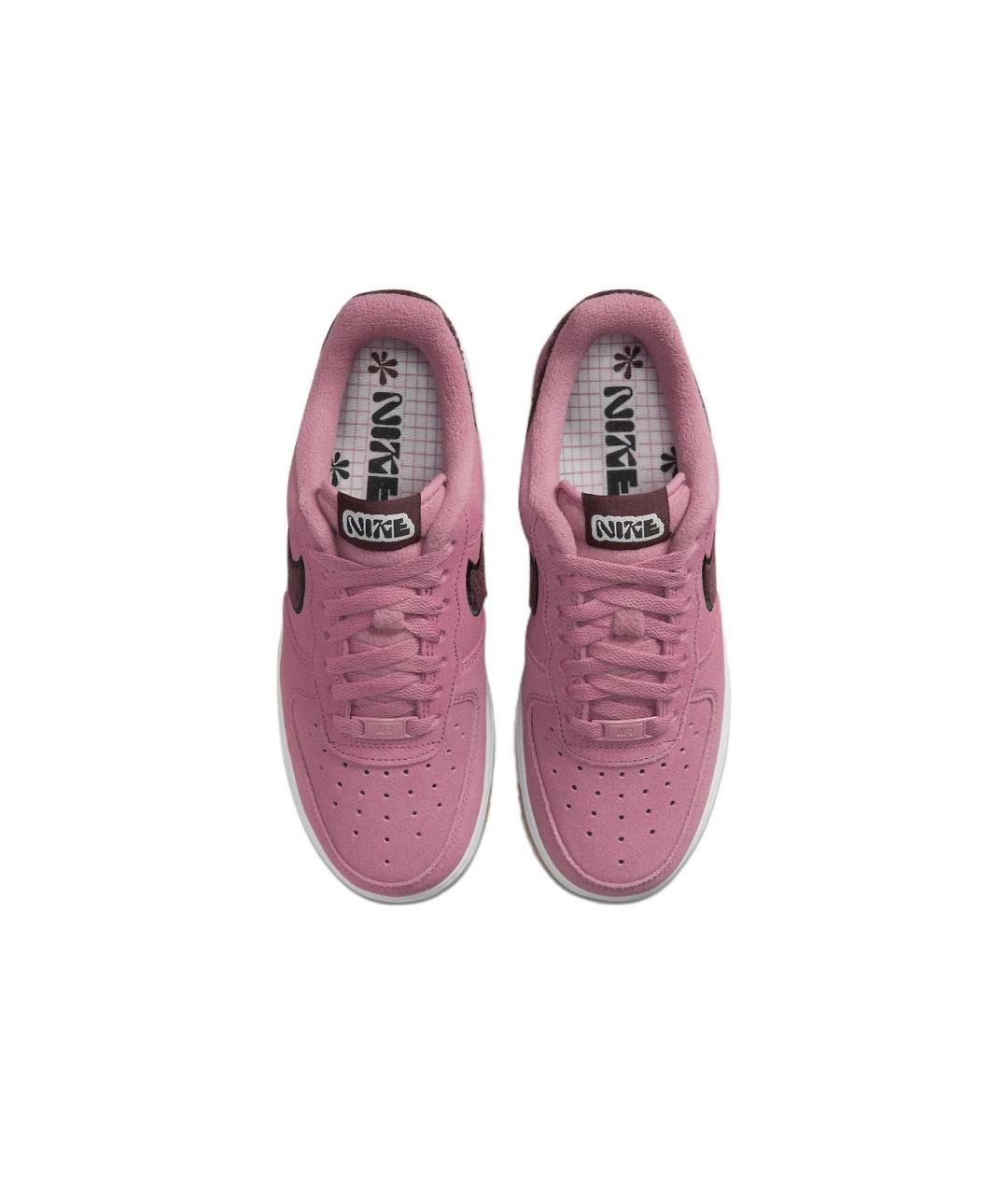 NIKE Розовые замшевые кроссовки, фото 4