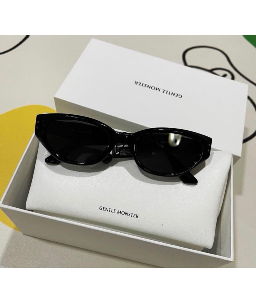 GENTLE MONSTER Черные пластиковые солнцезащитные очки, фото 4
