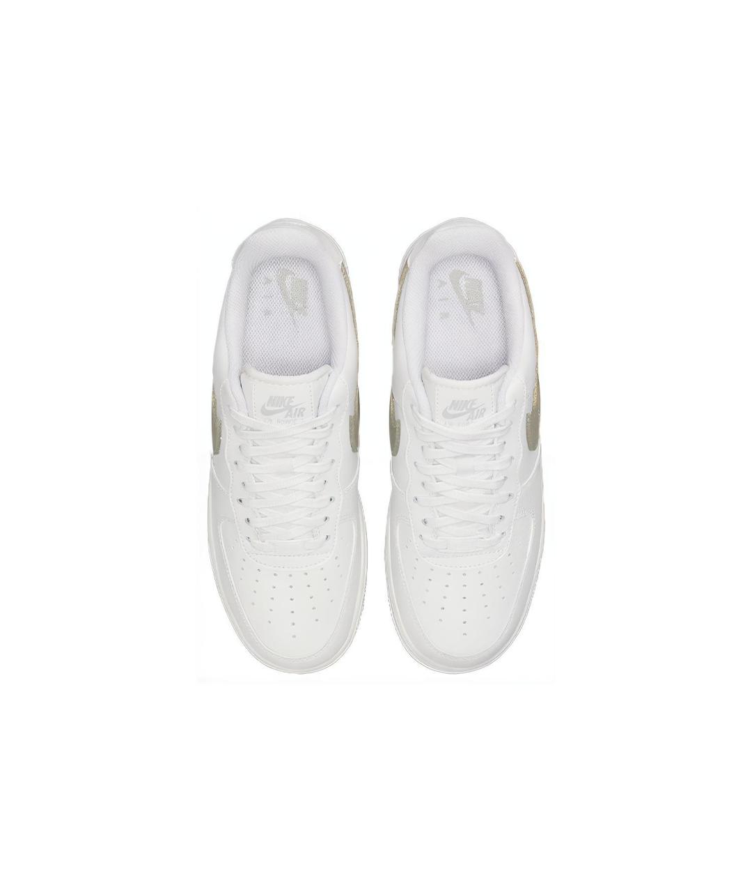 NIKE Белые кожаные кроссовки, фото 5