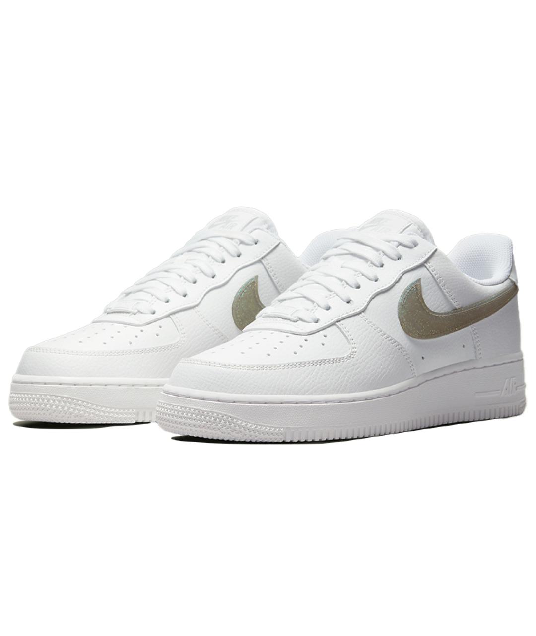 NIKE Белые кожаные кроссовки, фото 4