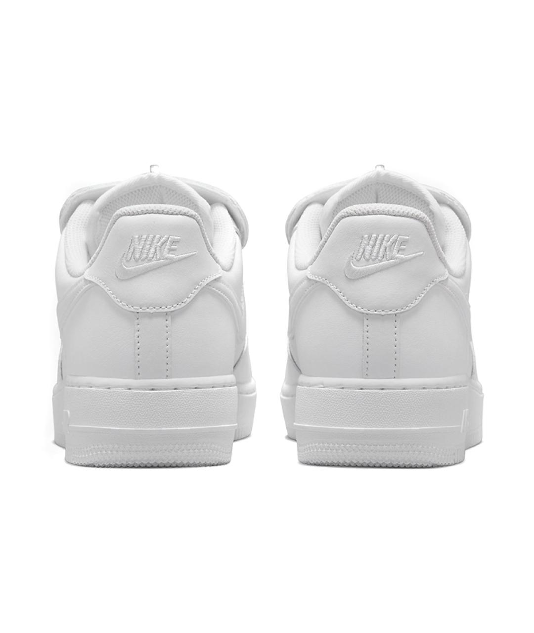 NIKE Белые кожаные низкие кроссовки / кеды, фото 6