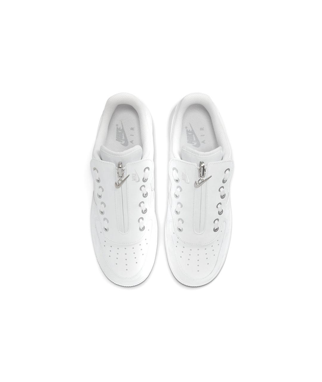NIKE Белые кожаные низкие кроссовки / кеды, фото 5