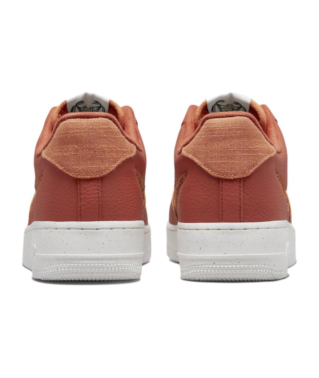NIKE Красные кожаные низкие кроссовки / кеды, фото 6