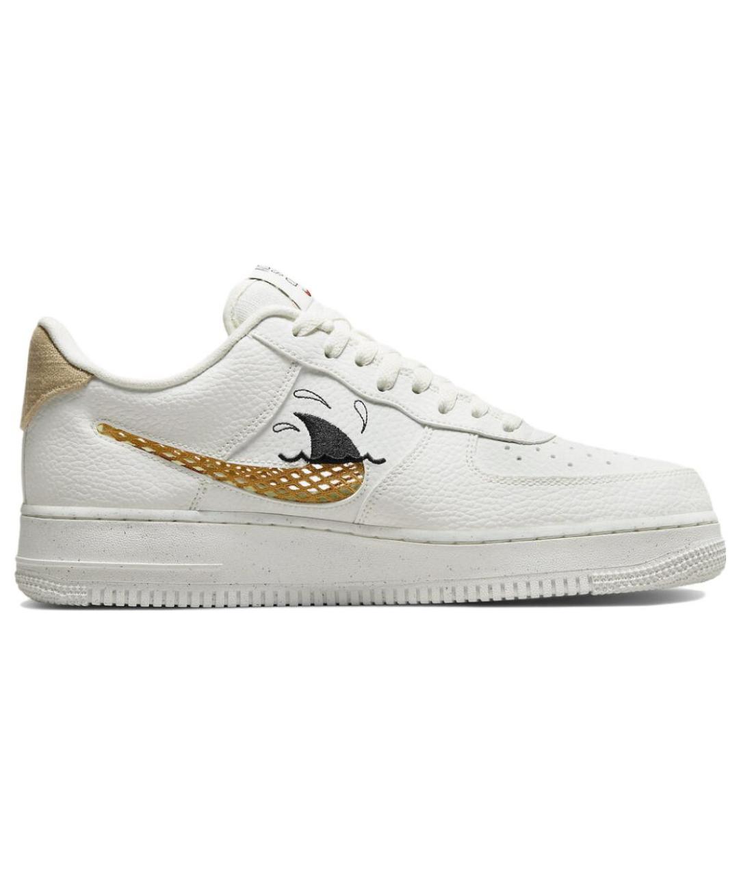 NIKE Белые кожаные низкие кроссовки / кеды, фото 2