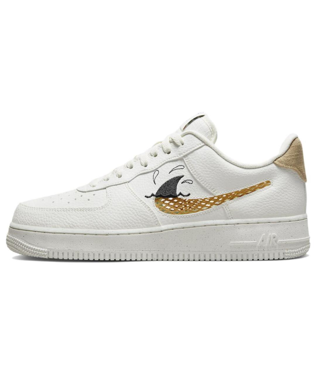 NIKE Белые кожаные низкие кроссовки / кеды, фото 3