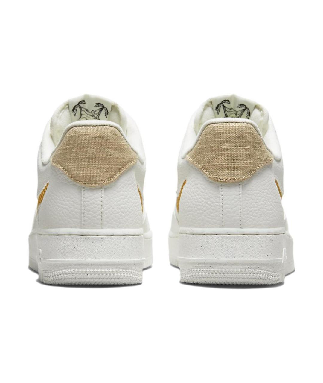 NIKE Белые кожаные низкие кроссовки / кеды, фото 6