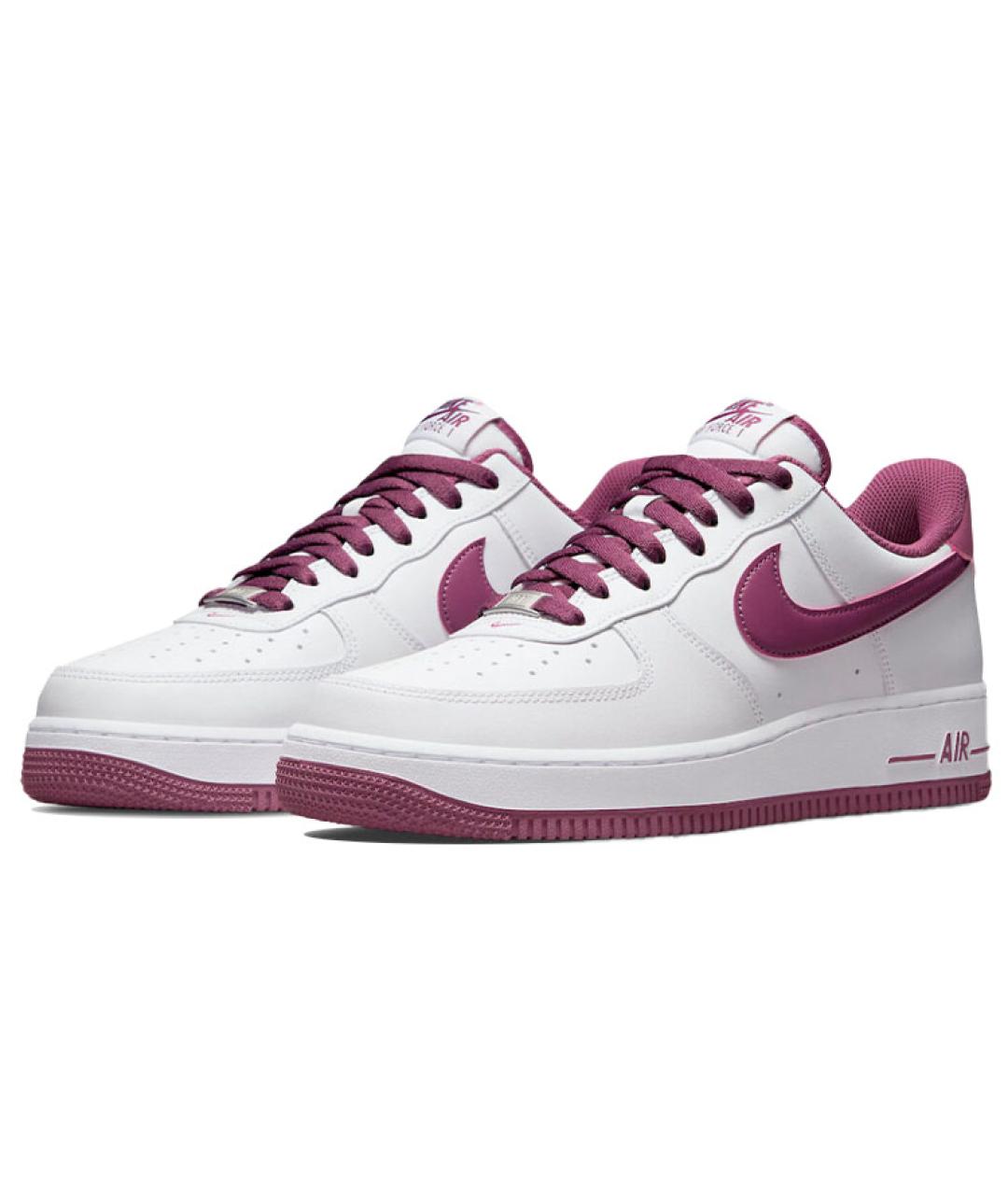 NIKE Белые кожаные низкие кроссовки / кеды, фото 4