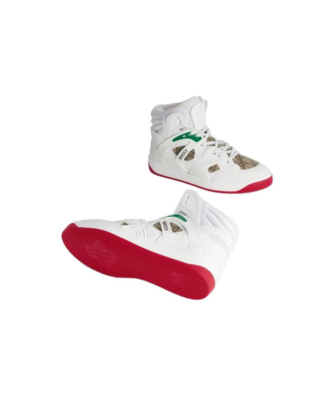 GUCCI Белые кроссовки, фото 5