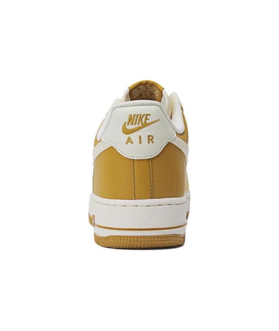 NIKE Желтые кожаные низкие кроссовки / кеды, фото 5