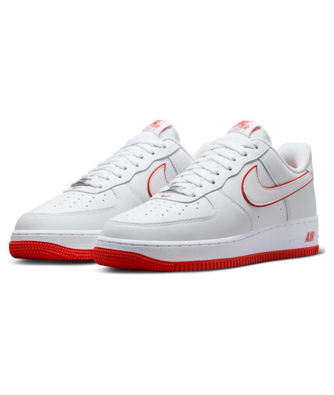 NIKE Белые кожаные низкие кроссовки / кеды, фото 4
