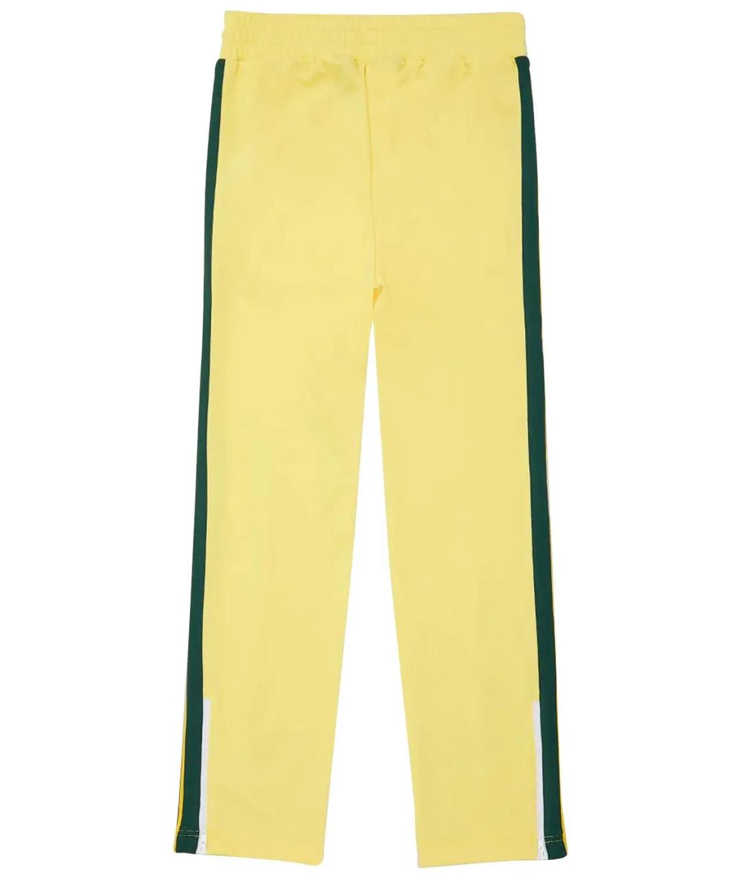 PALM ANGELS Желтые полиэстеровые повседневные брюки, фото 2