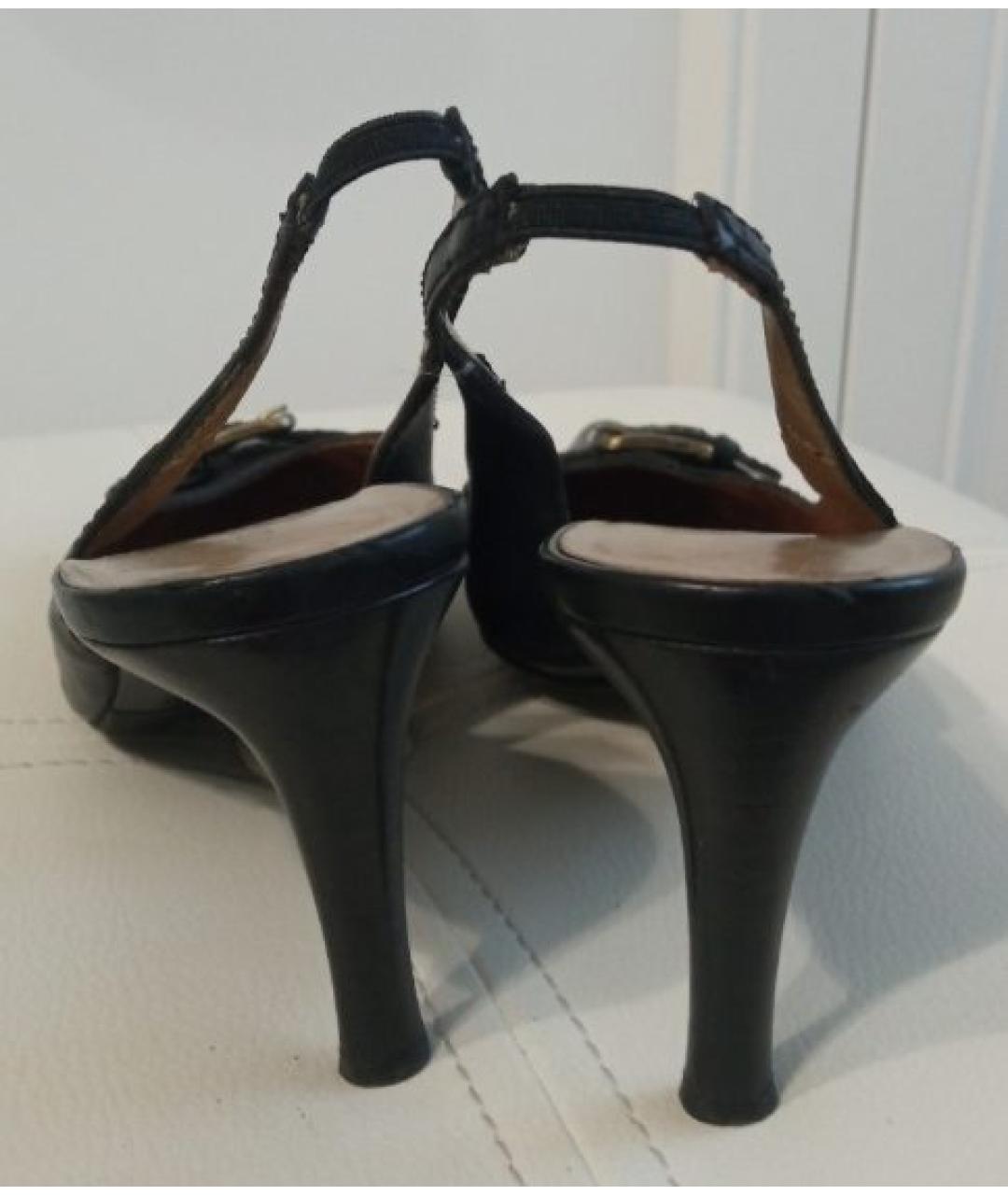 DOLCE&GABBANA Черные кожаные туфли, фото 4