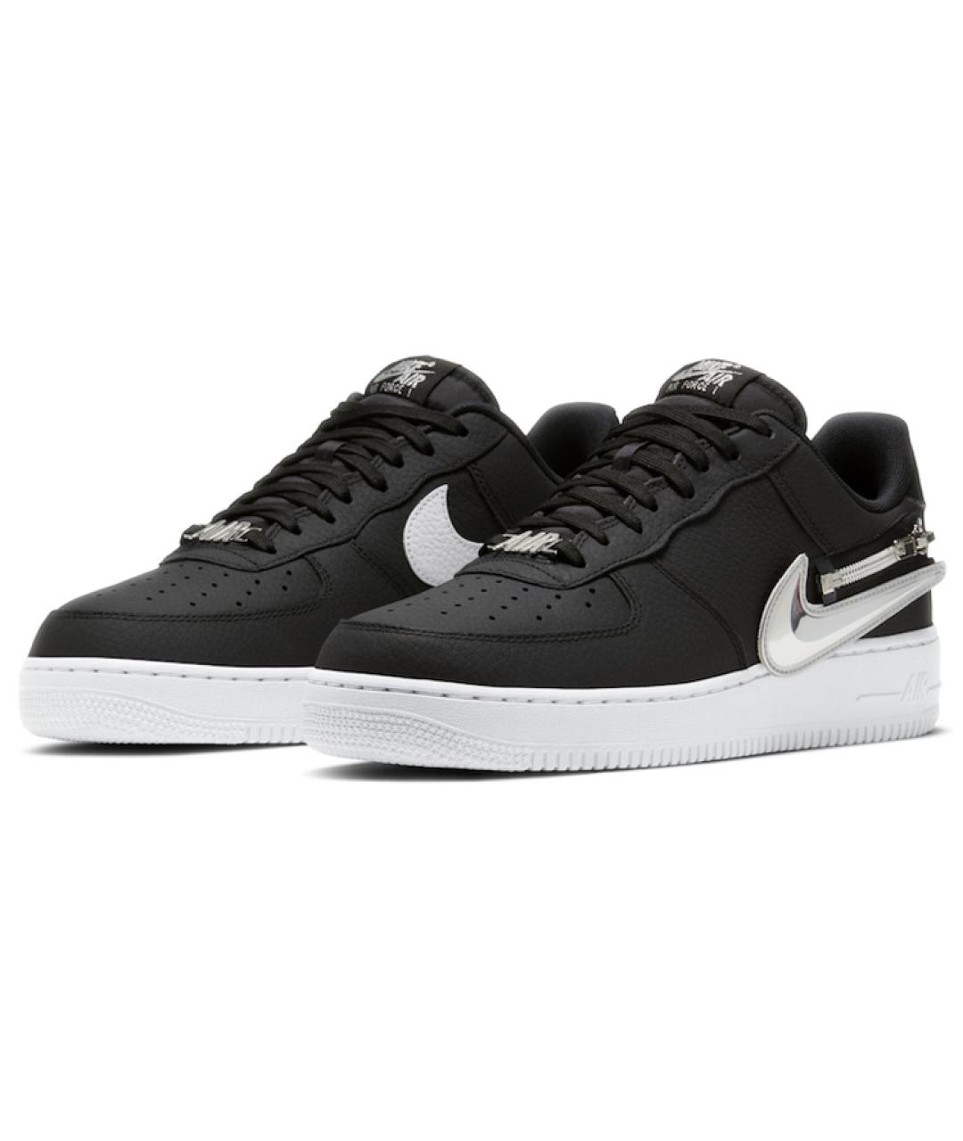 NIKE Черные кожаные кроссовки, фото 4