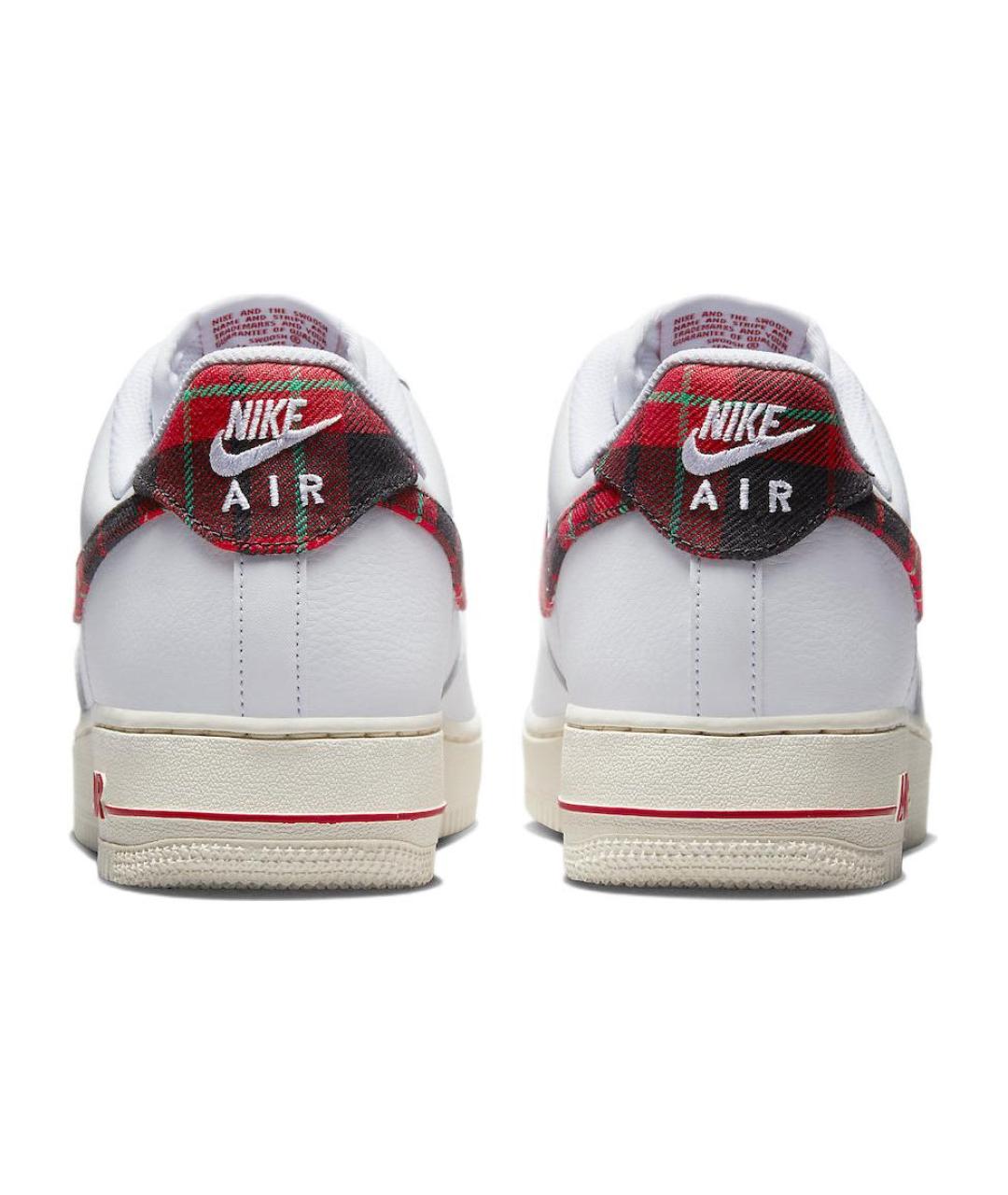 NIKE Белые кожаные низкие кроссовки / кеды, фото 5