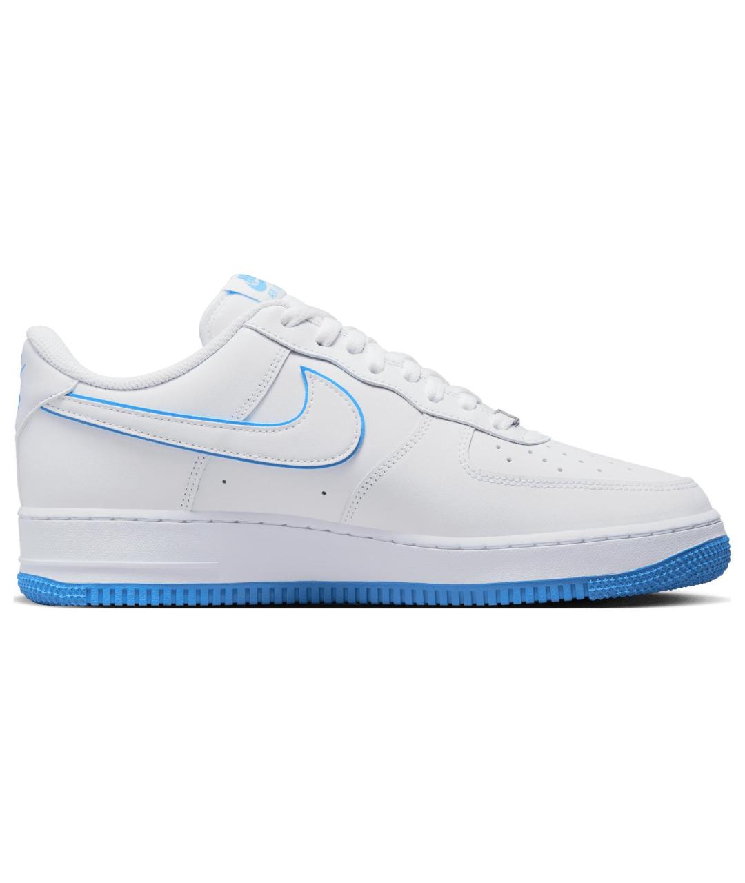 NIKE Белые кожаные низкие кроссовки / кеды, фото 2