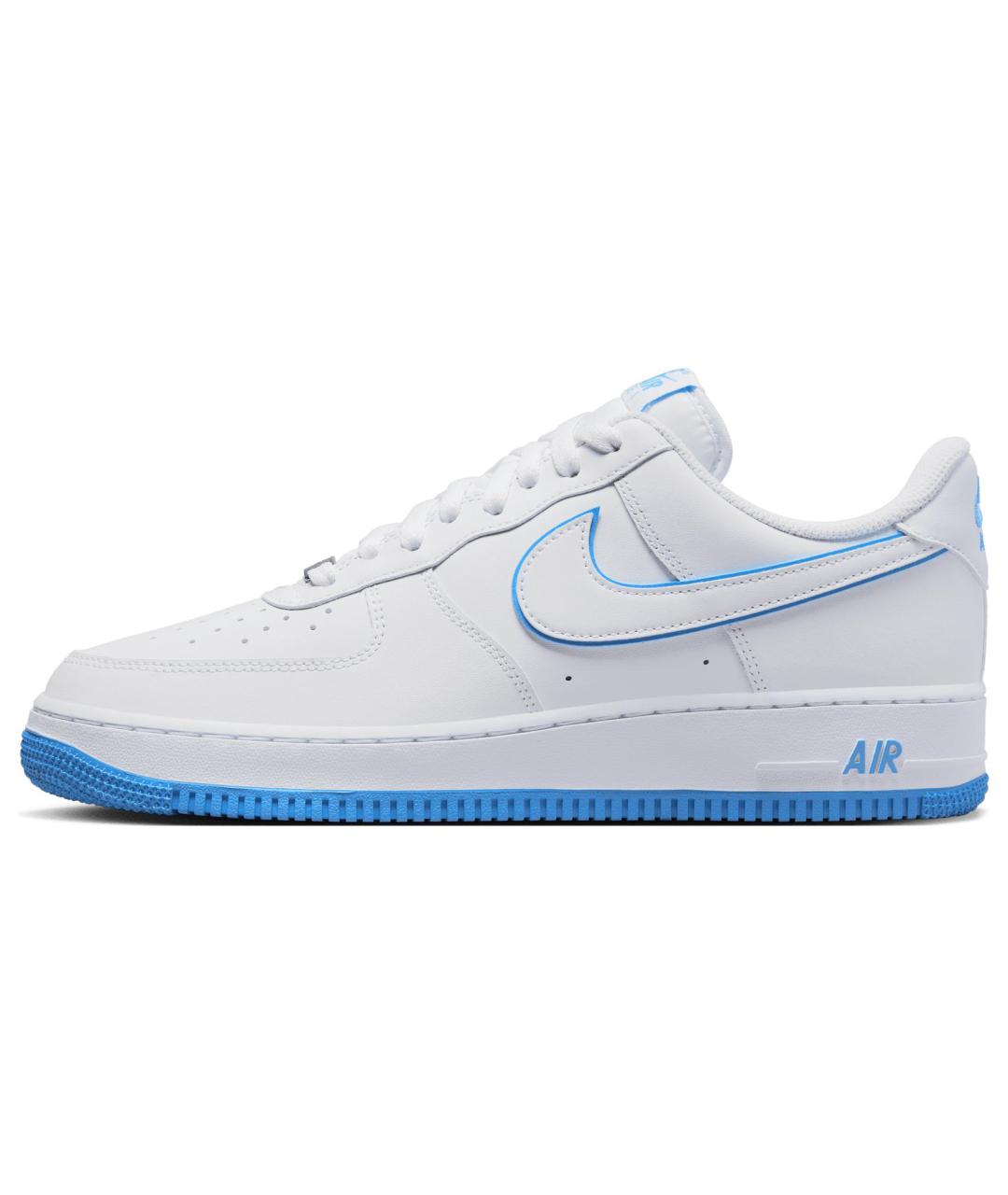 NIKE Белые кожаные низкие кроссовки / кеды, фото 3