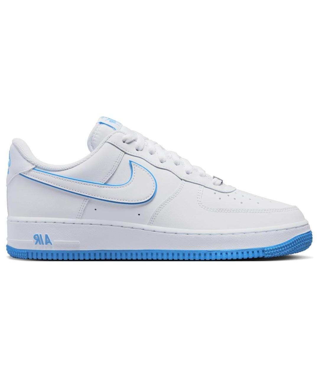 NIKE Белые кожаные низкие кроссовки / кеды, фото 1