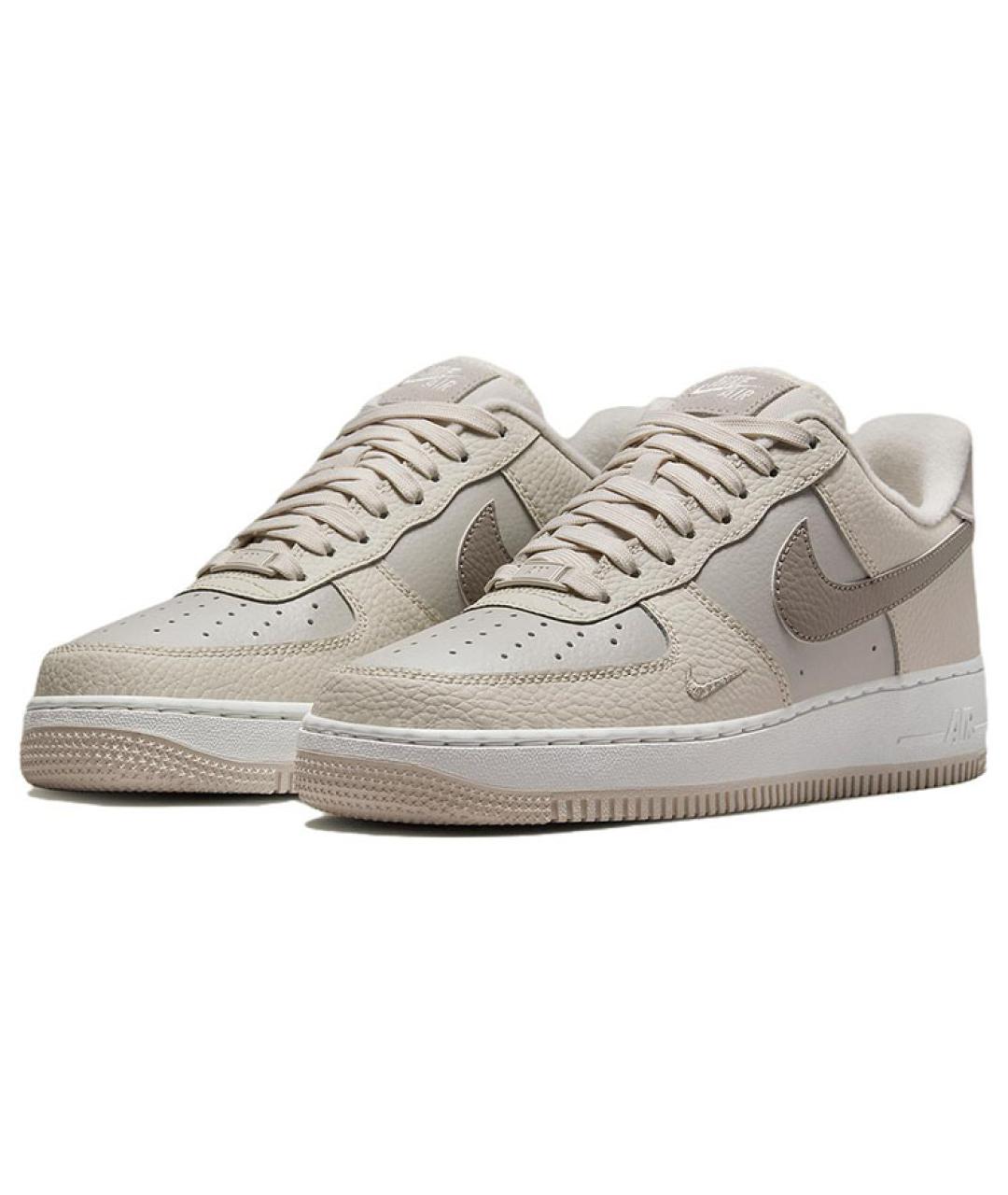 NIKE Коричневые кожаные кроссовки, фото 4