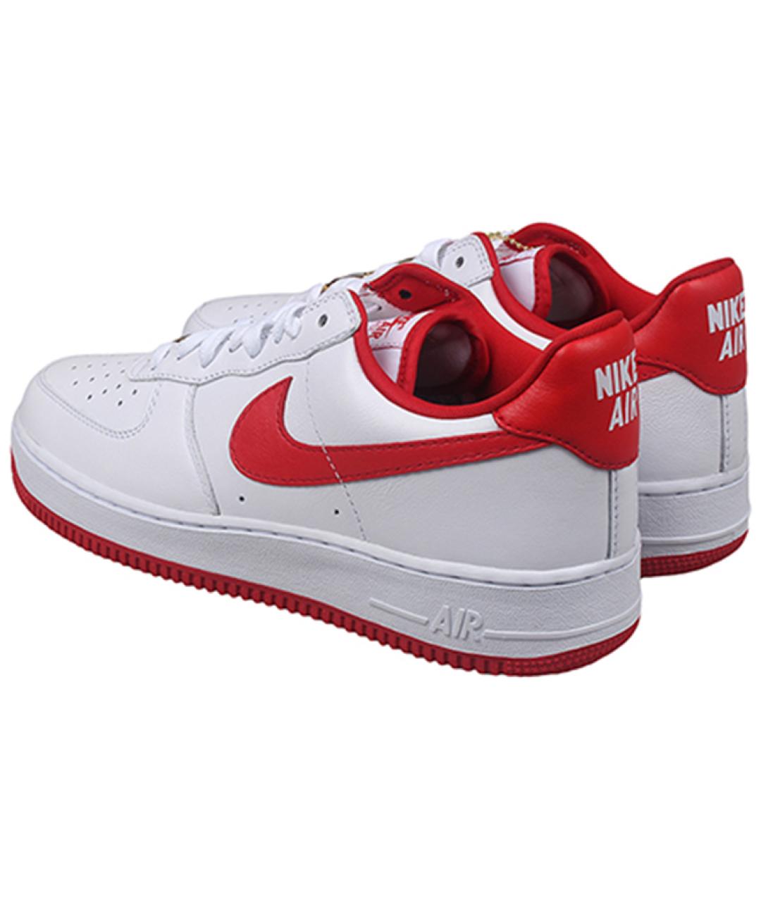 NIKE Белые кожаные низкие кроссовки / кеды, фото 5