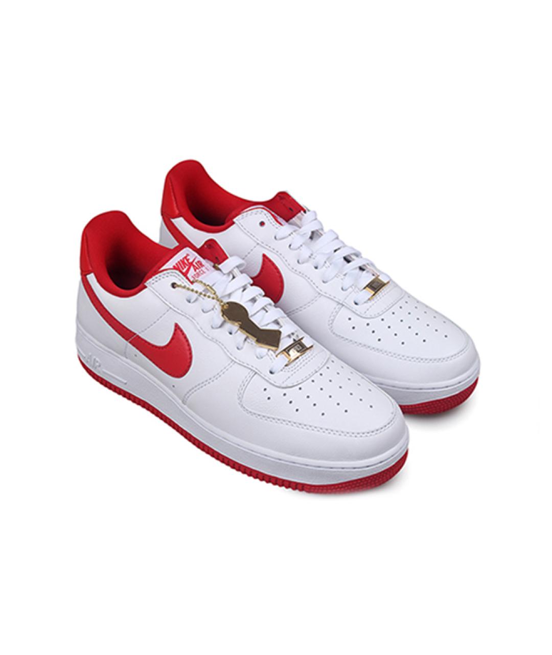 NIKE Белые кожаные низкие кроссовки / кеды, фото 4