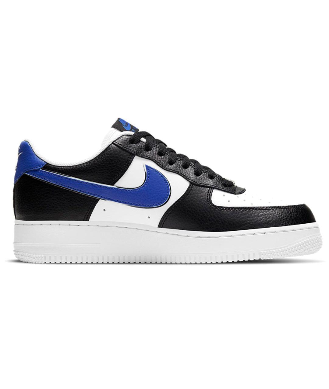 NIKE Черные кожаные низкие кроссовки / кеды, фото 3