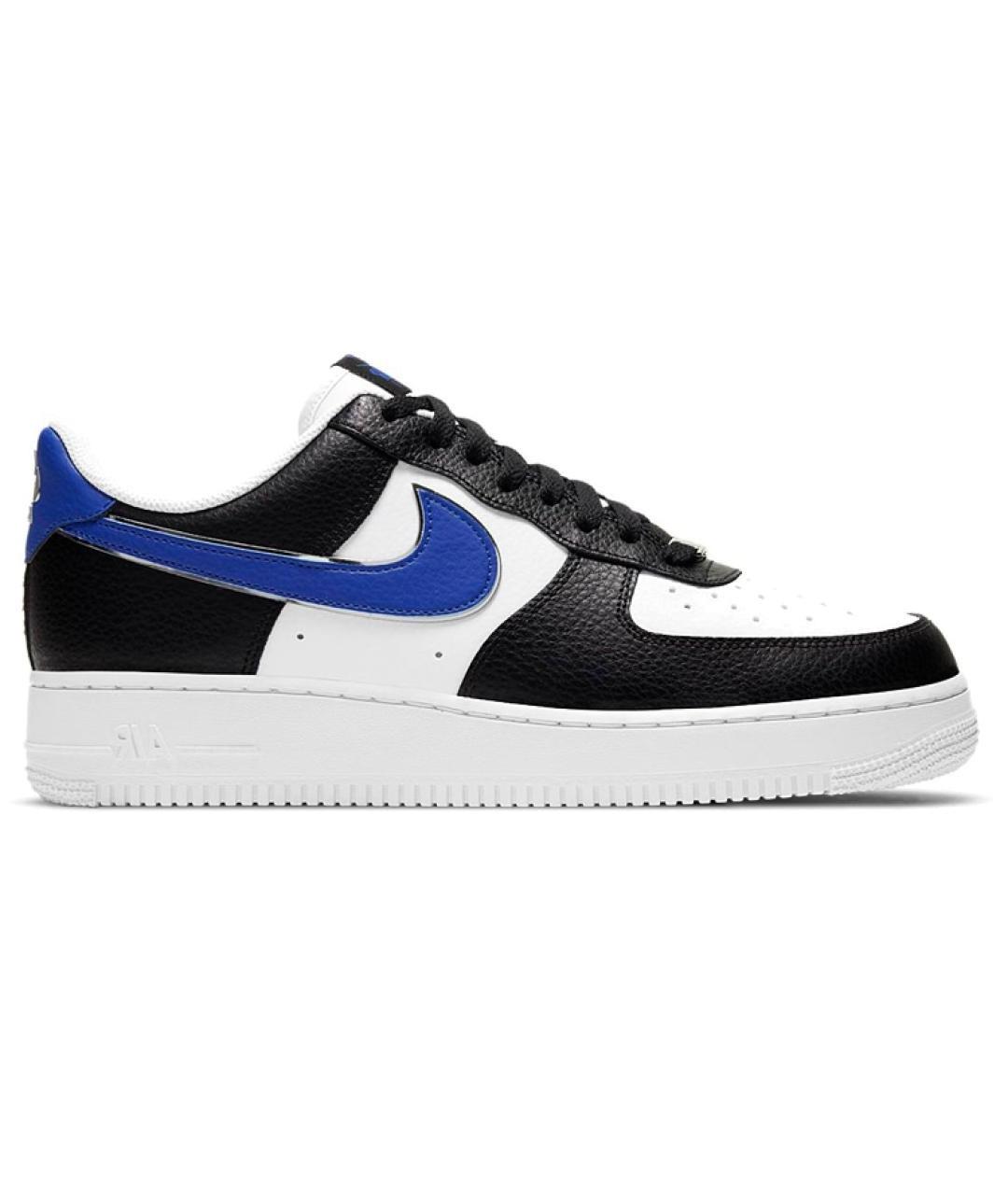 NIKE Черные кожаные низкие кроссовки / кеды, фото 1