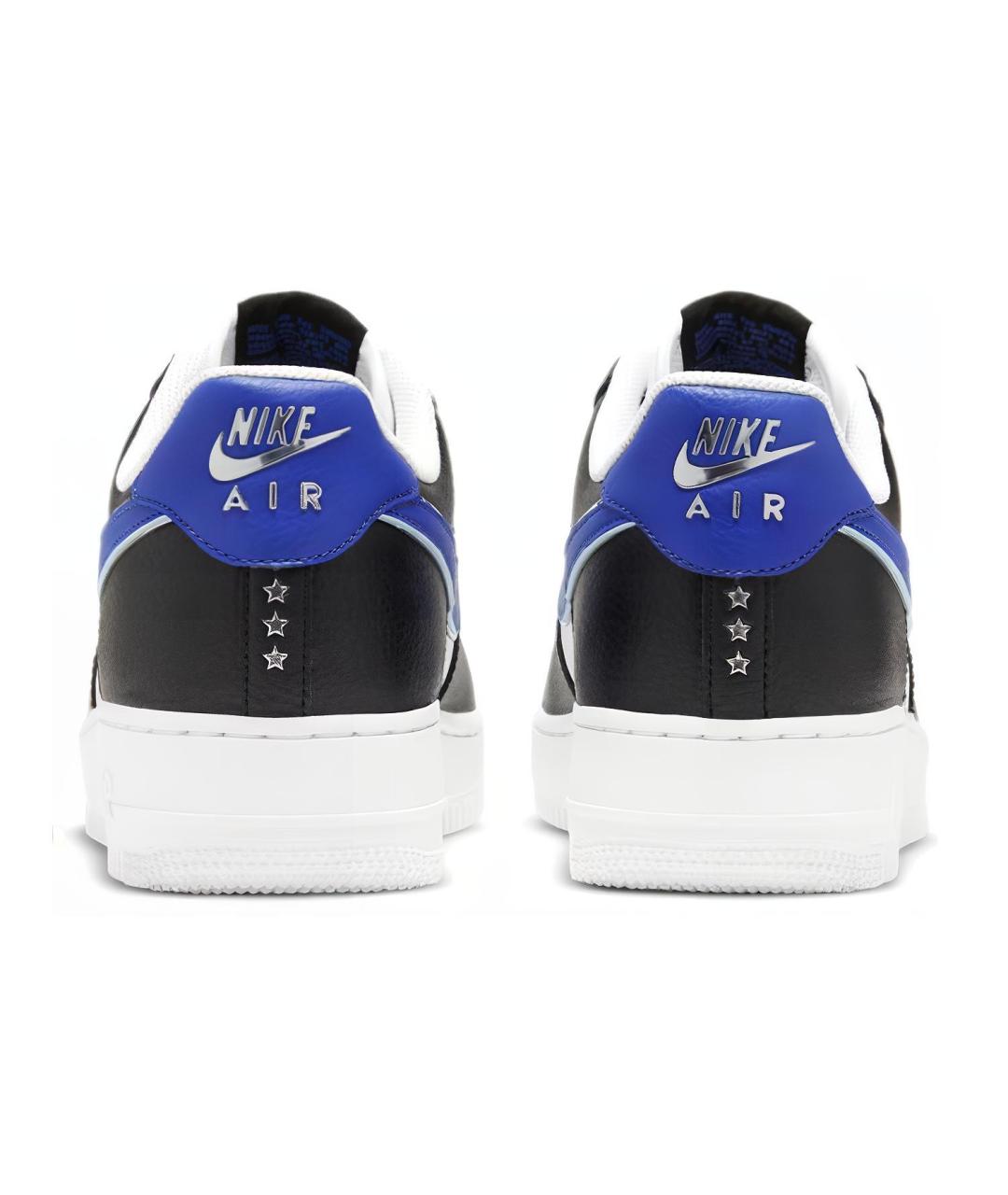 NIKE Черные кожаные низкие кроссовки / кеды, фото 6