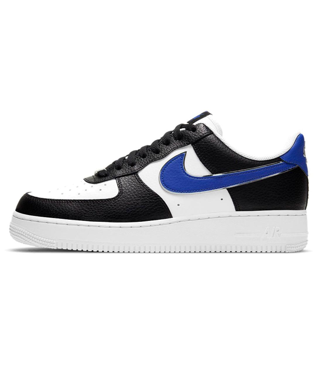 NIKE Черные кожаные низкие кроссовки / кеды, фото 2