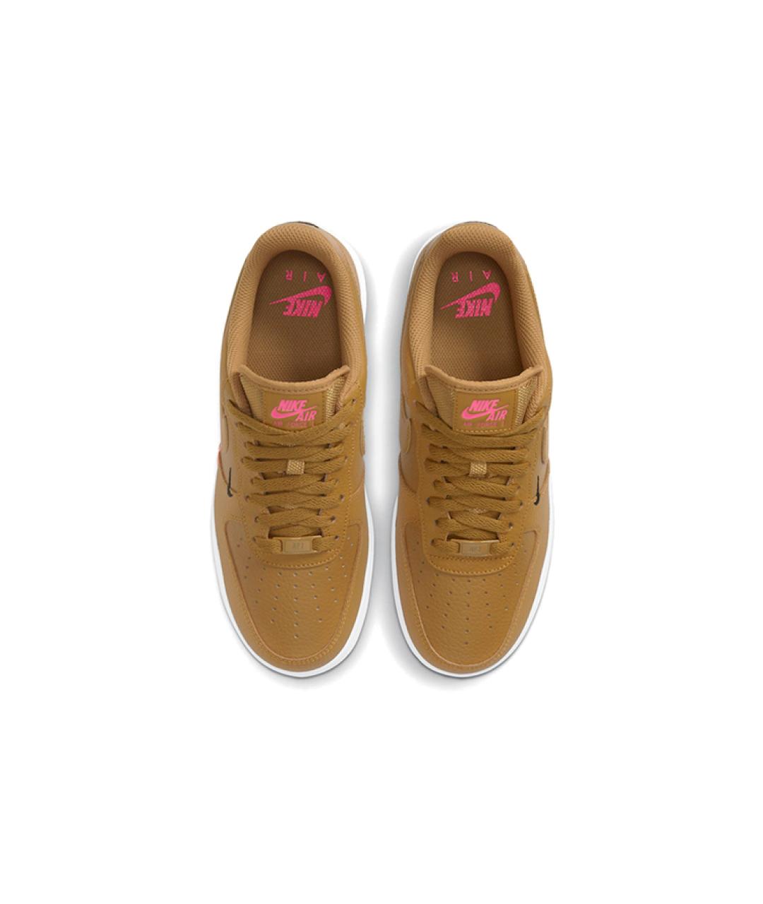 NIKE Коричневые кожаные кроссовки, фото 4