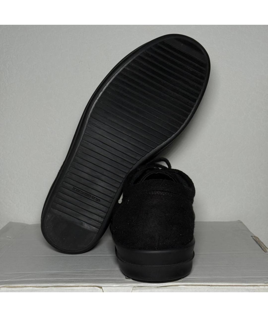 RICK OWENS DRKSHDW Черные низкие кроссовки / кеды, фото 6