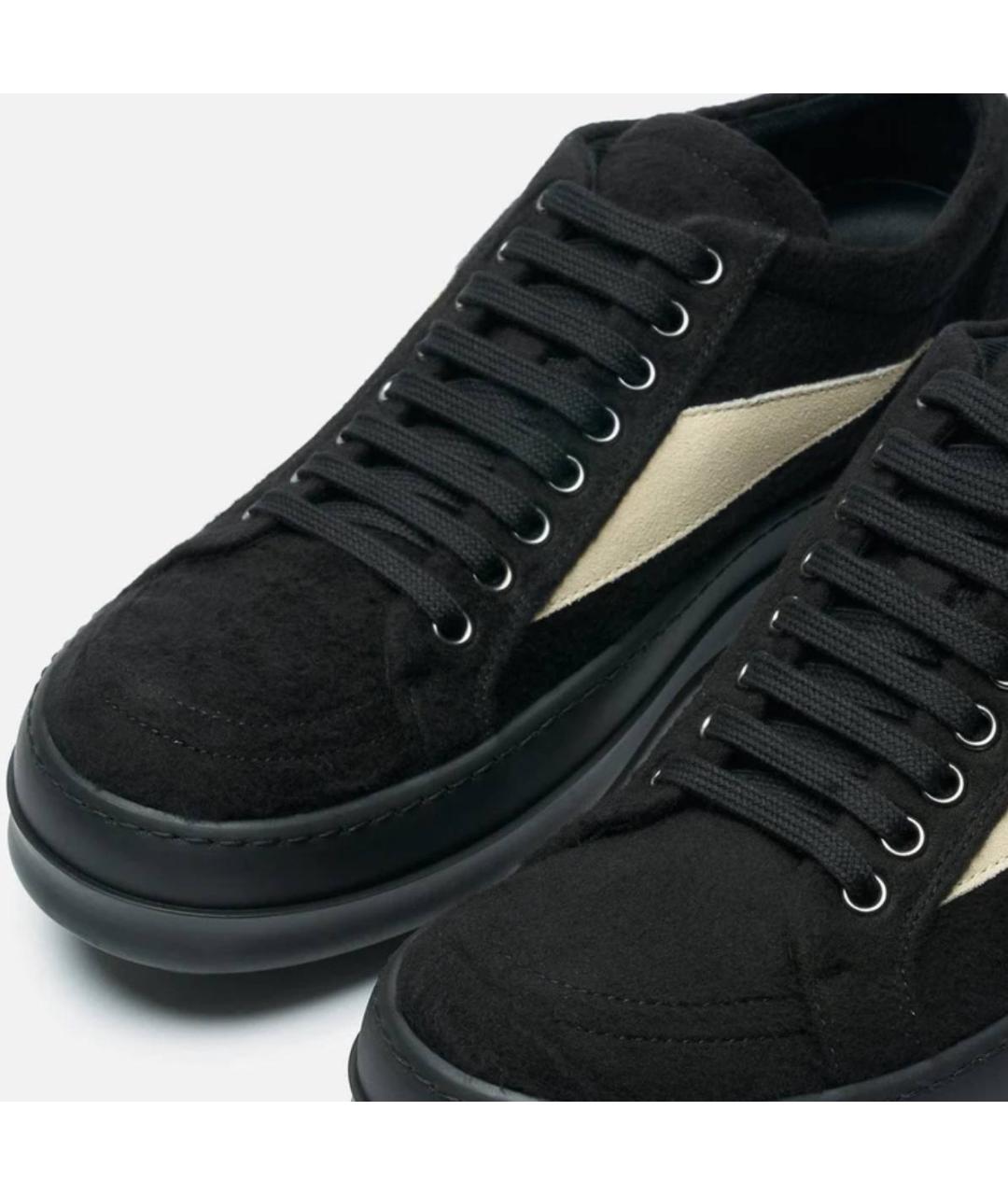RICK OWENS DRKSHDW Черные низкие кроссовки / кеды, фото 7