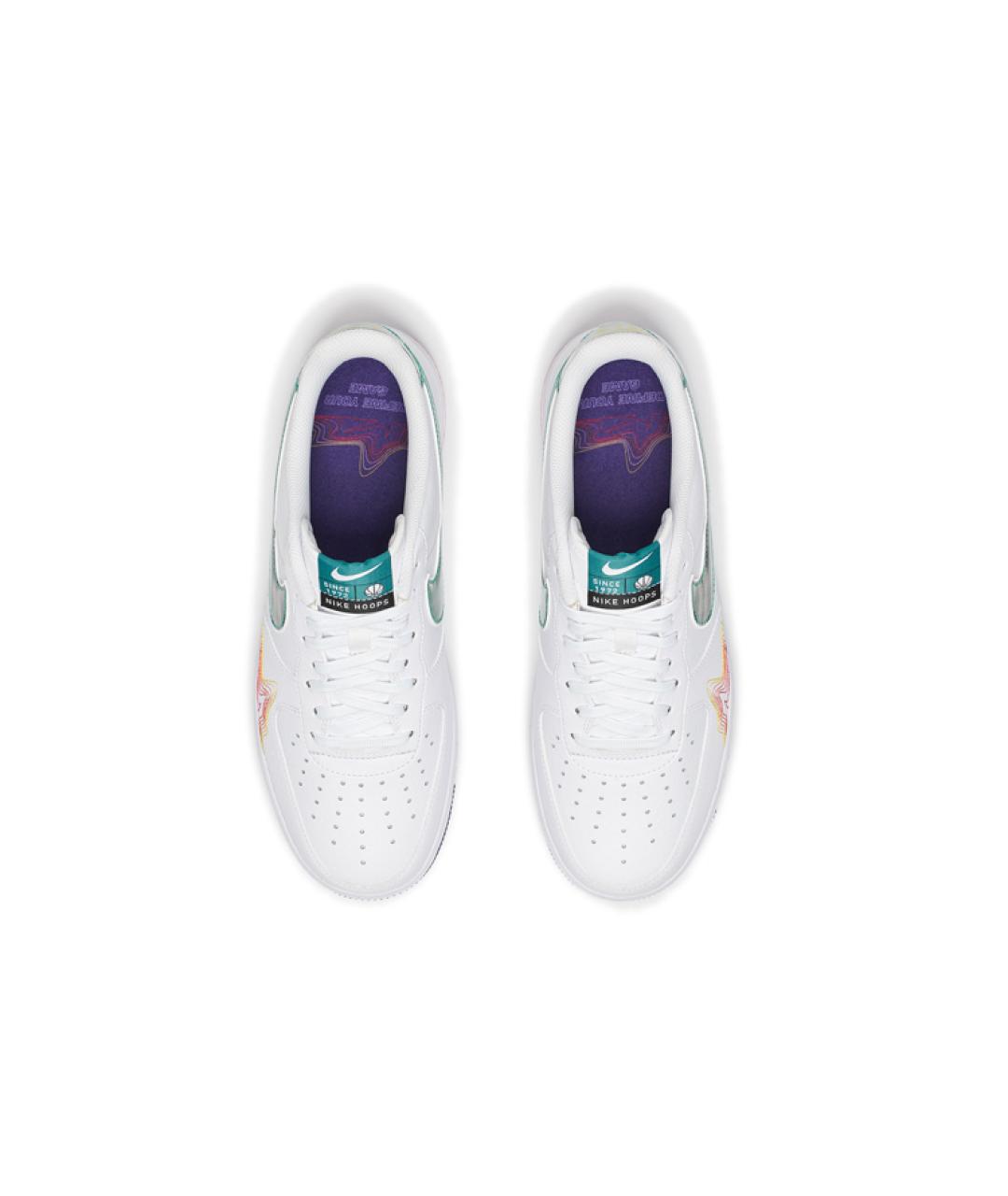NIKE Белые кожаные низкие кроссовки / кеды, фото 6