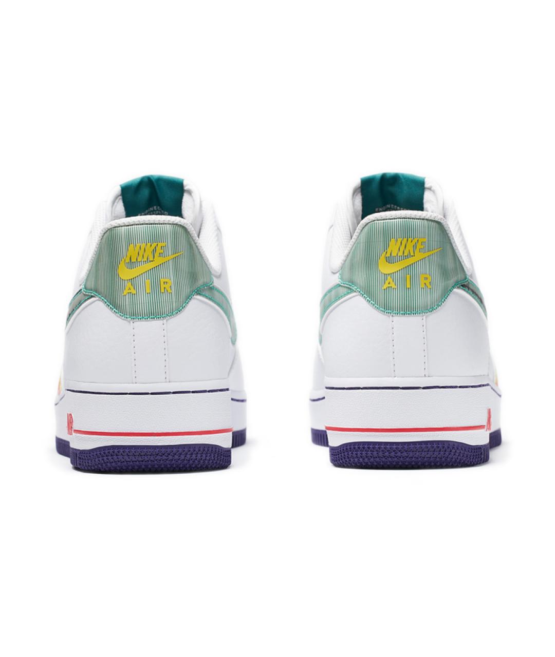 NIKE Белые кожаные низкие кроссовки / кеды, фото 5