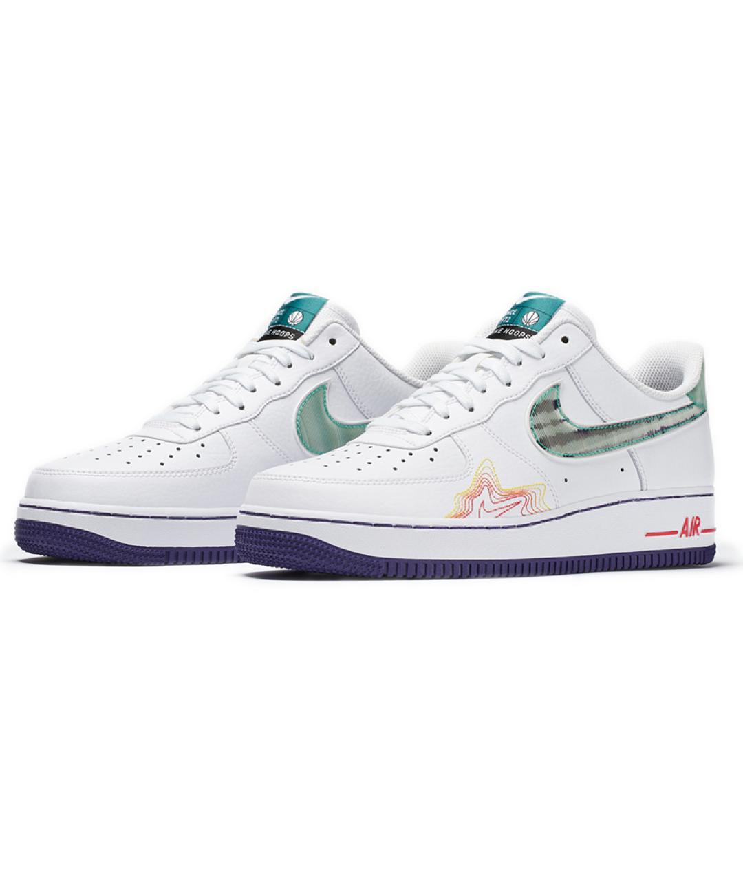 NIKE Белые кожаные низкие кроссовки / кеды, фото 4
