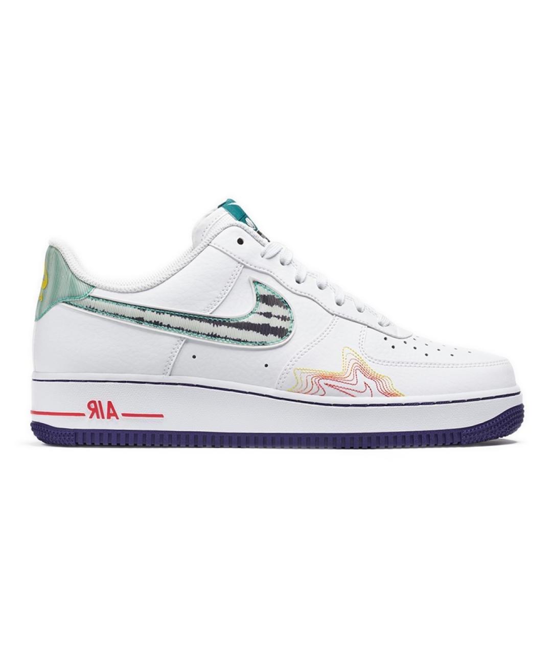NIKE Белые кожаные низкие кроссовки / кеды, фото 1
