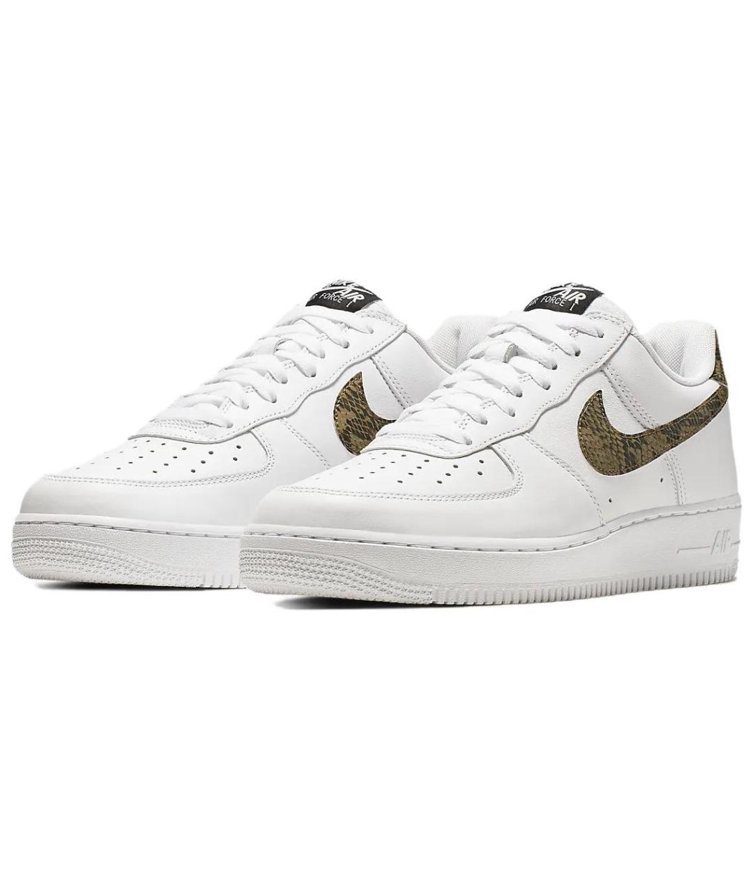 NIKE Белые кожаные кроссовки, фото 4