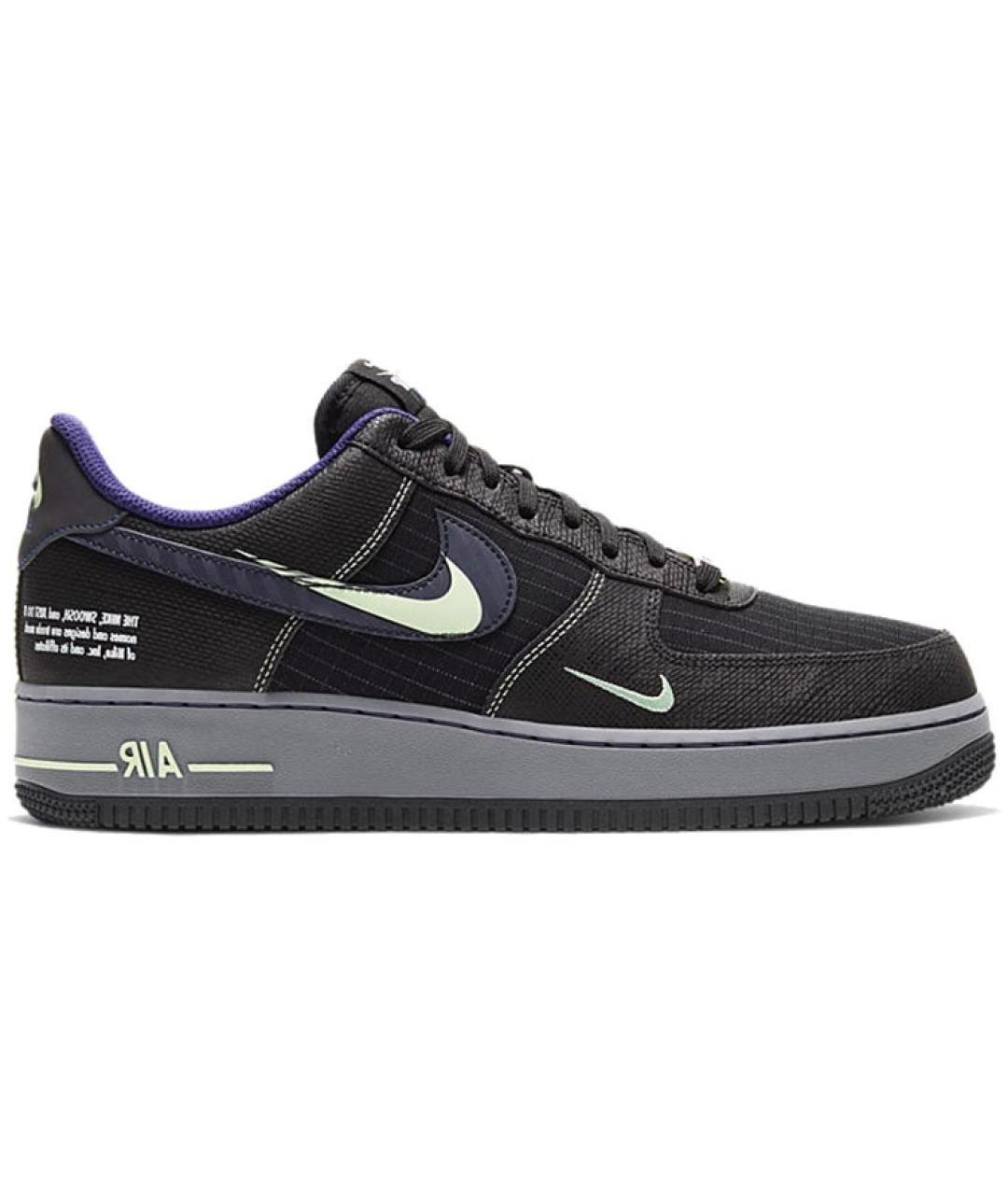 NIKE Черные низкие кроссовки / кеды, фото 1